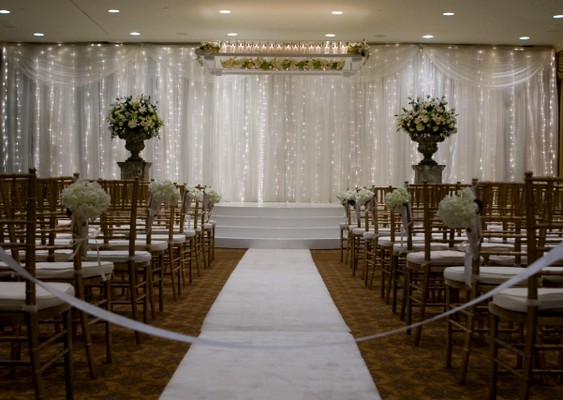 Fairmont Hotel Wedding Ceremony from Mockingbird Florist in Dallas, TX